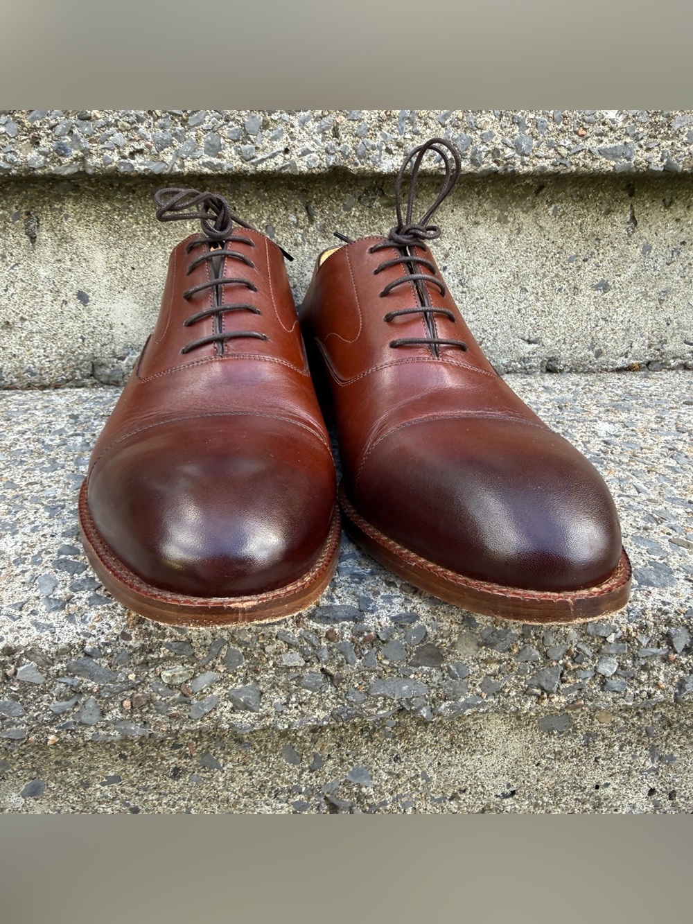 Beckett Simonon Dean oxford shoes leather 10.5 - Picture 4 of 12